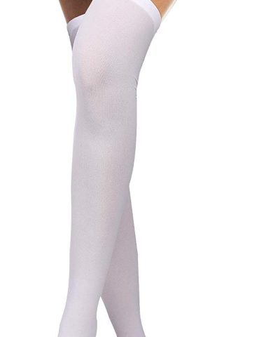 Alternative view of 4-Pair Sheer Nylon Over-Knee Thigh-High Stockings for Costume and Themed-Event Wear, One Size