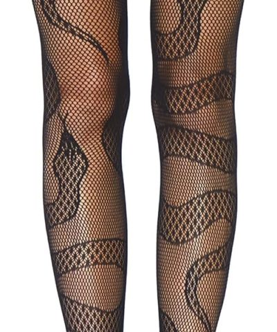 Plus-Size Patterned Fishnet Tights with Stretch Net Design and High-Waist Comfort Band