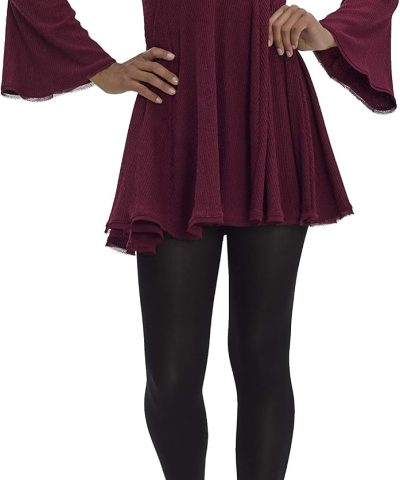 Alternative view of 90-Denier Super Opaque Control-Top Tights with Soft High Waist and Smooth Nylon-Spandex Knit
