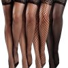 Basic Sheer Nylon Thigh-High Stockings, One Size Fits Most